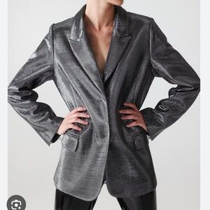 H&M Sparkly Dark Grey Blazer